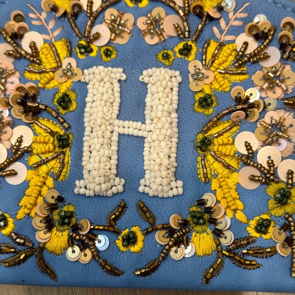 NWT Anthropologie Women’s Monogram Pouch - Picture 4 of 9